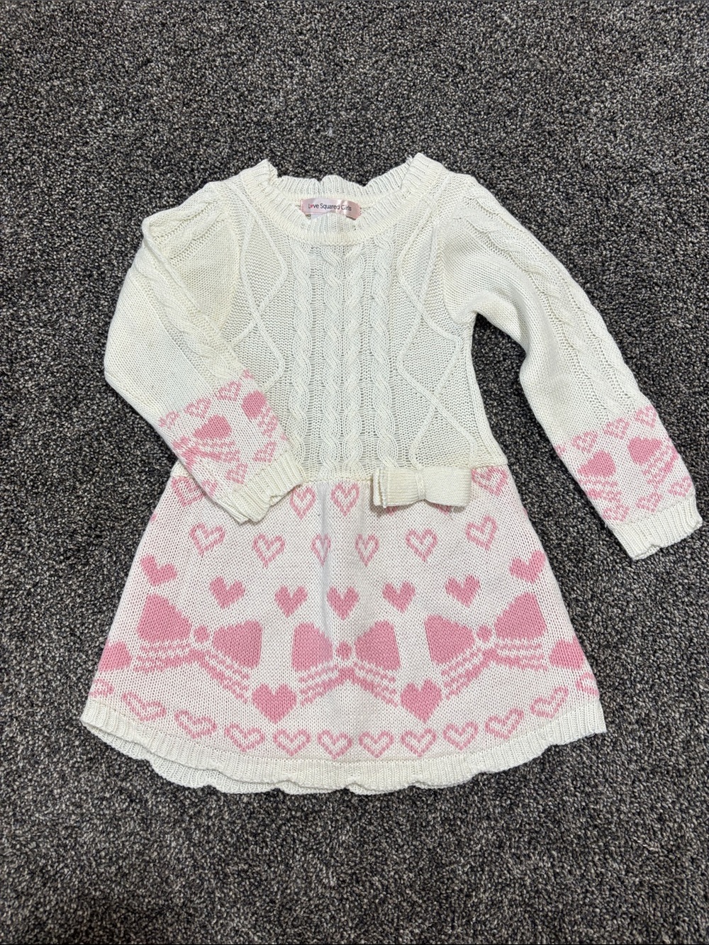 3T long sleeve knit dress